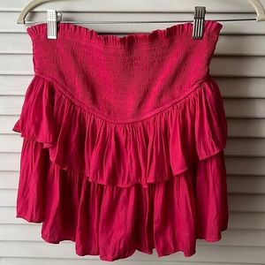 Hot Pink/Pink Mustard Seed Smock Skirt with built in shorts!